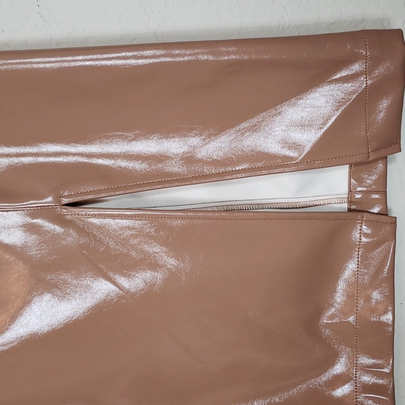 NEW CARA SANTANA X APT 9 Faux Leather Pencil Skirt front slit size 12 - Picture 2 of 8